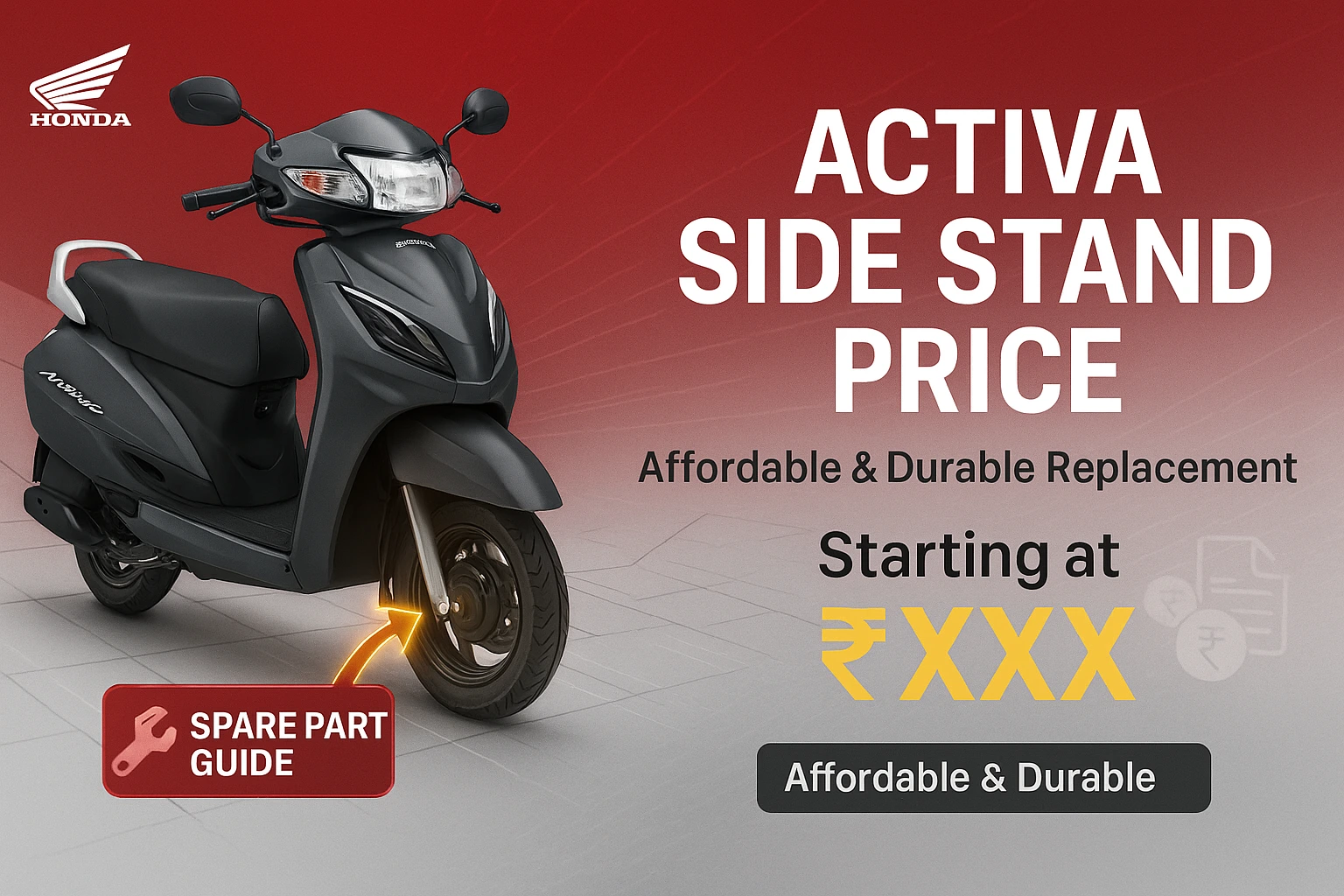 activa side stand price