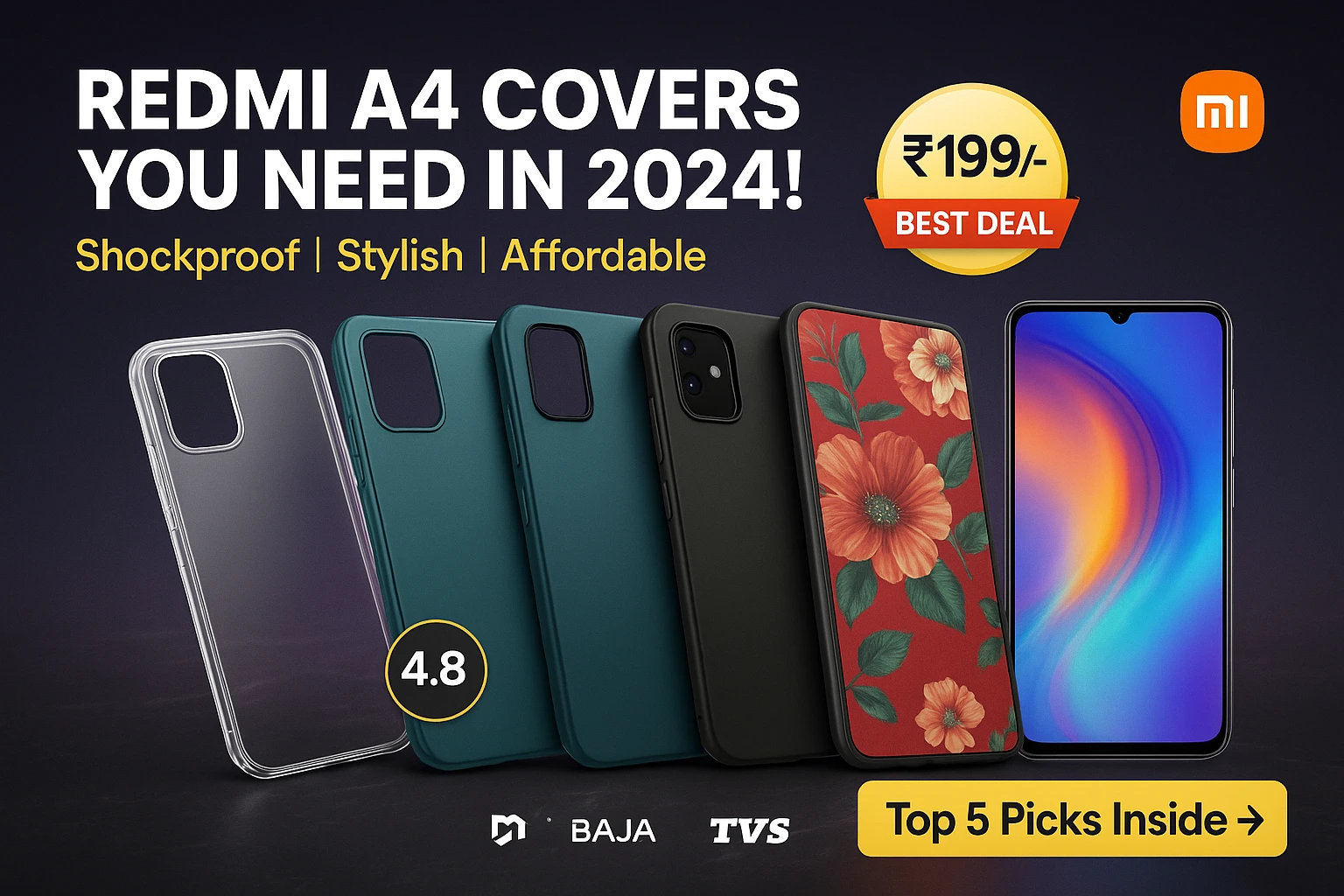 Best redmi A4 covers