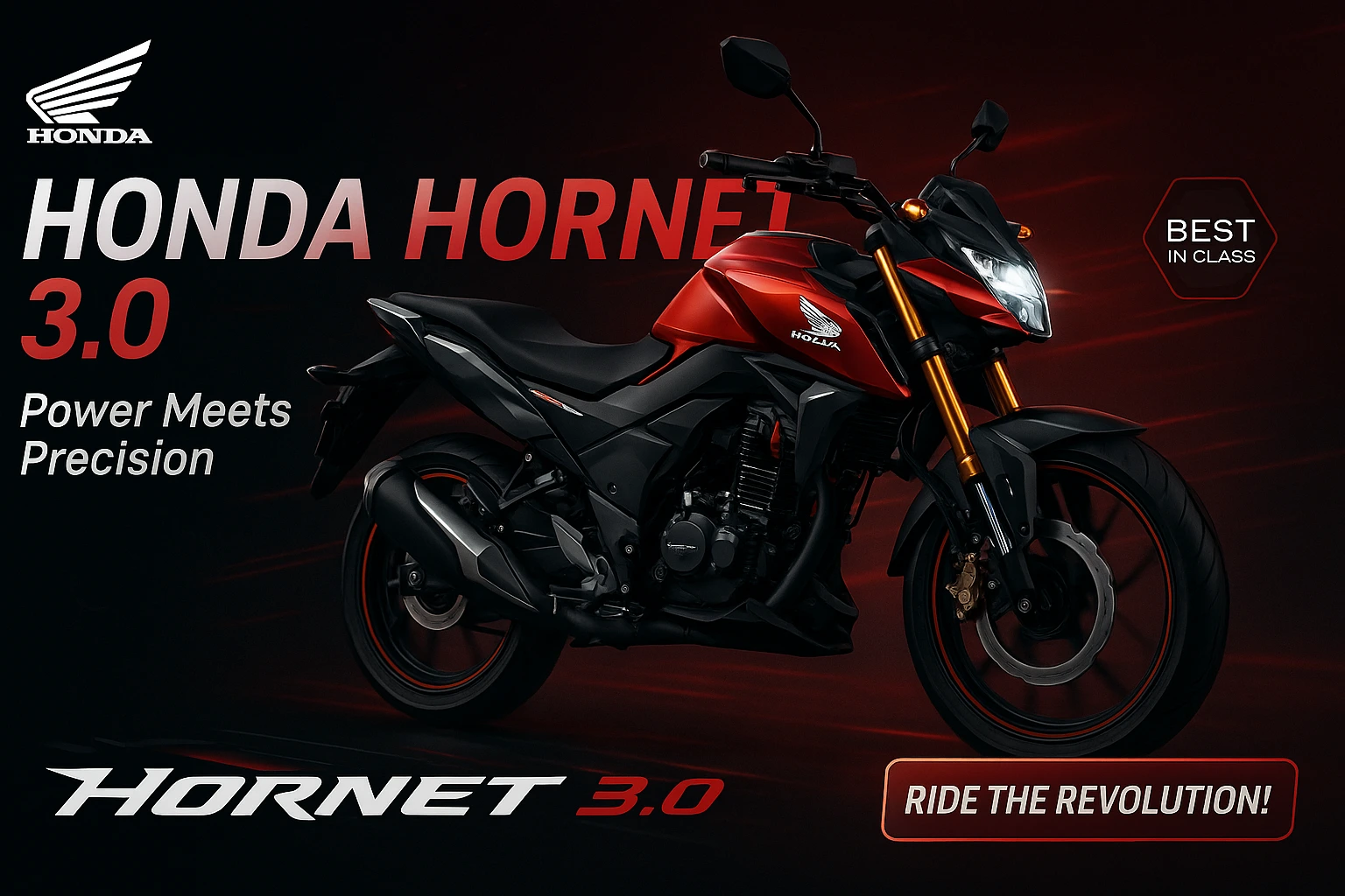 Honda hornet 3.0 launch date