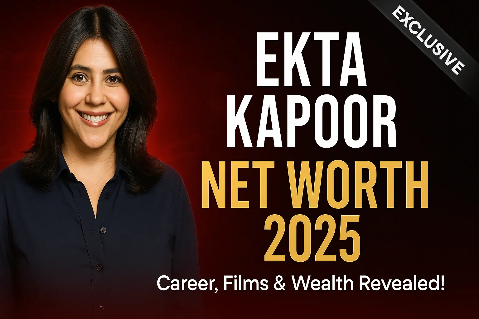 Ekta Kapoor net worth 2025