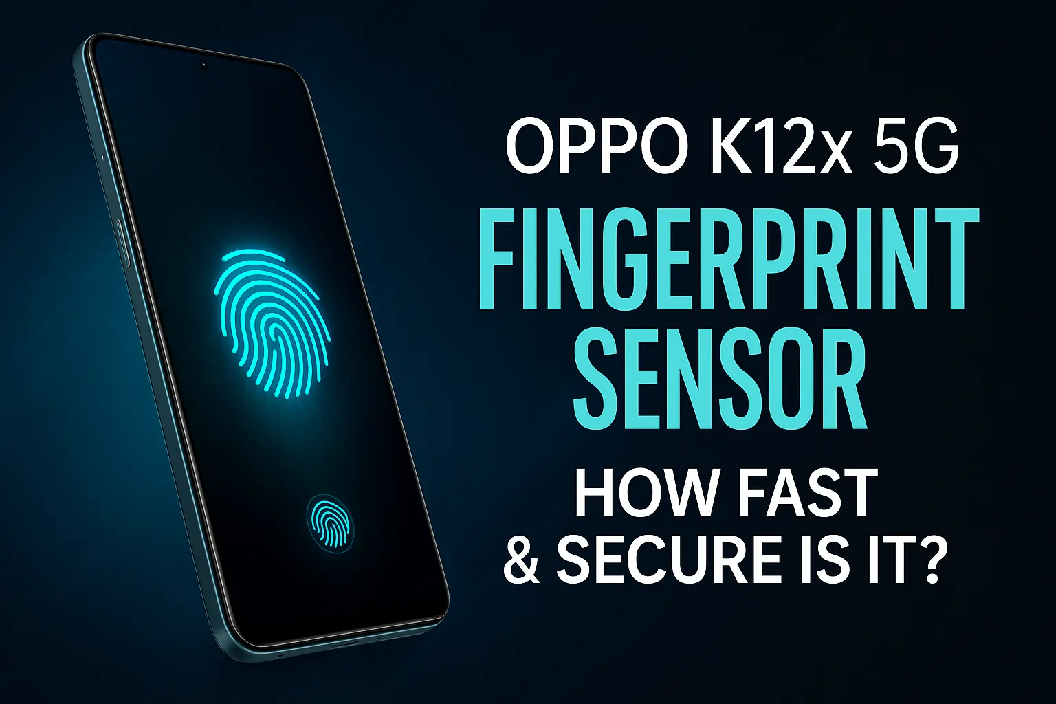 OPPO K12x 5G Fingerprint Sensor