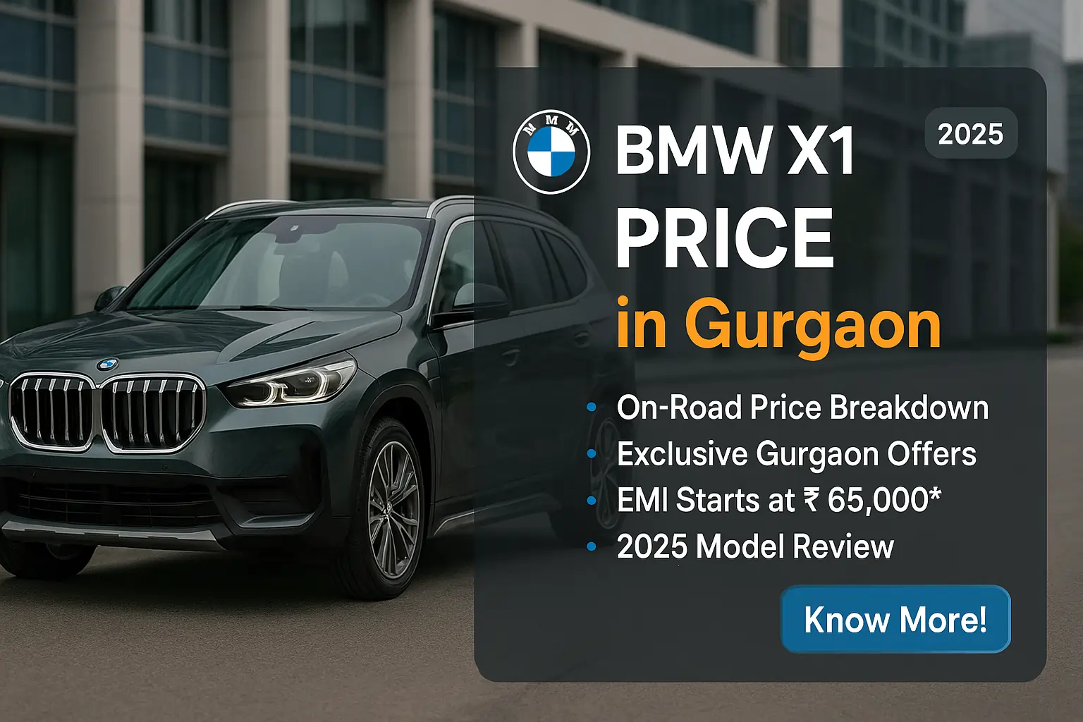 bmw x1 price in gurgaon