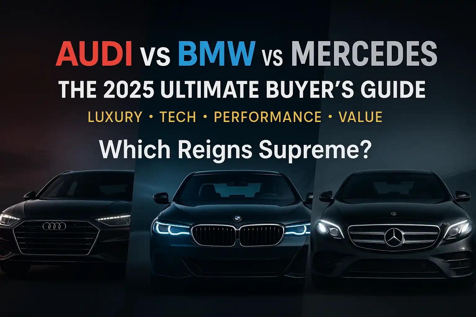 Which is better Audi or BMW or Mercedes in 2025 Compared Which is better audi or BMW or Mercedes?