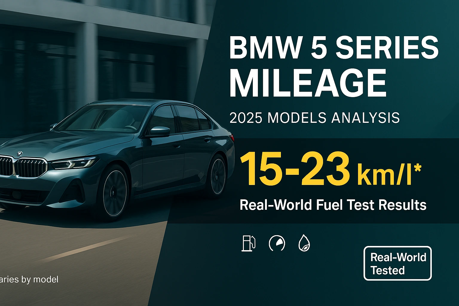 BMW 5 Series Mileage in India & Globally (2025): Real vs Claimed BMW 5 Series Mileage In India